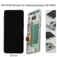 Small OLED Screen For Samsung Galaxy S8 G950 Silver LCD Display Replacement