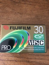 Fujifilm Pro VHS-C / TC-30 Camcorder Tape Preminum High Grade New SEALED