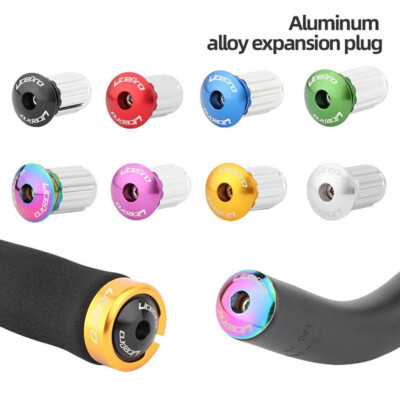 2x Aluminium Lenker-Endkappen Lenkerendkappen Lenkerstopfen Fahrrad Bike Kappe