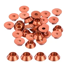 M3 Cone Cup Washers,Anodized Aluminum Gaskets Cup Head Washer Gasket for Screw R