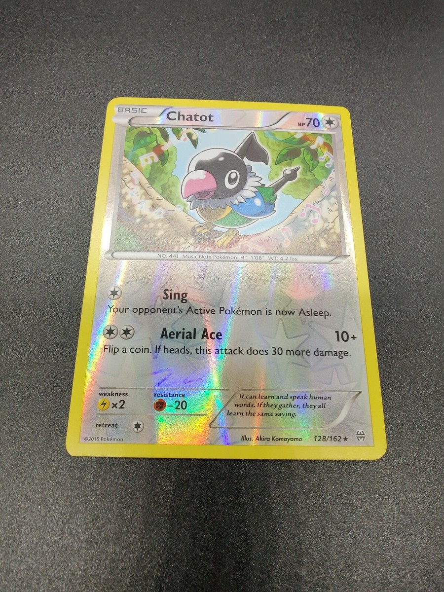N♡a Chatot | Reverse Holo | NM | XY BREAKthrough 128/162 | Rare