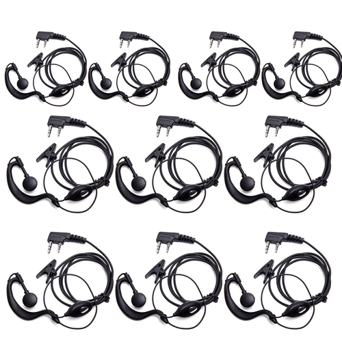 2Pin Headset Earpiece Mic Fit For Baofeng UV-5R UV-82 BF-888s Radio Walkie - Picture 4 of 16