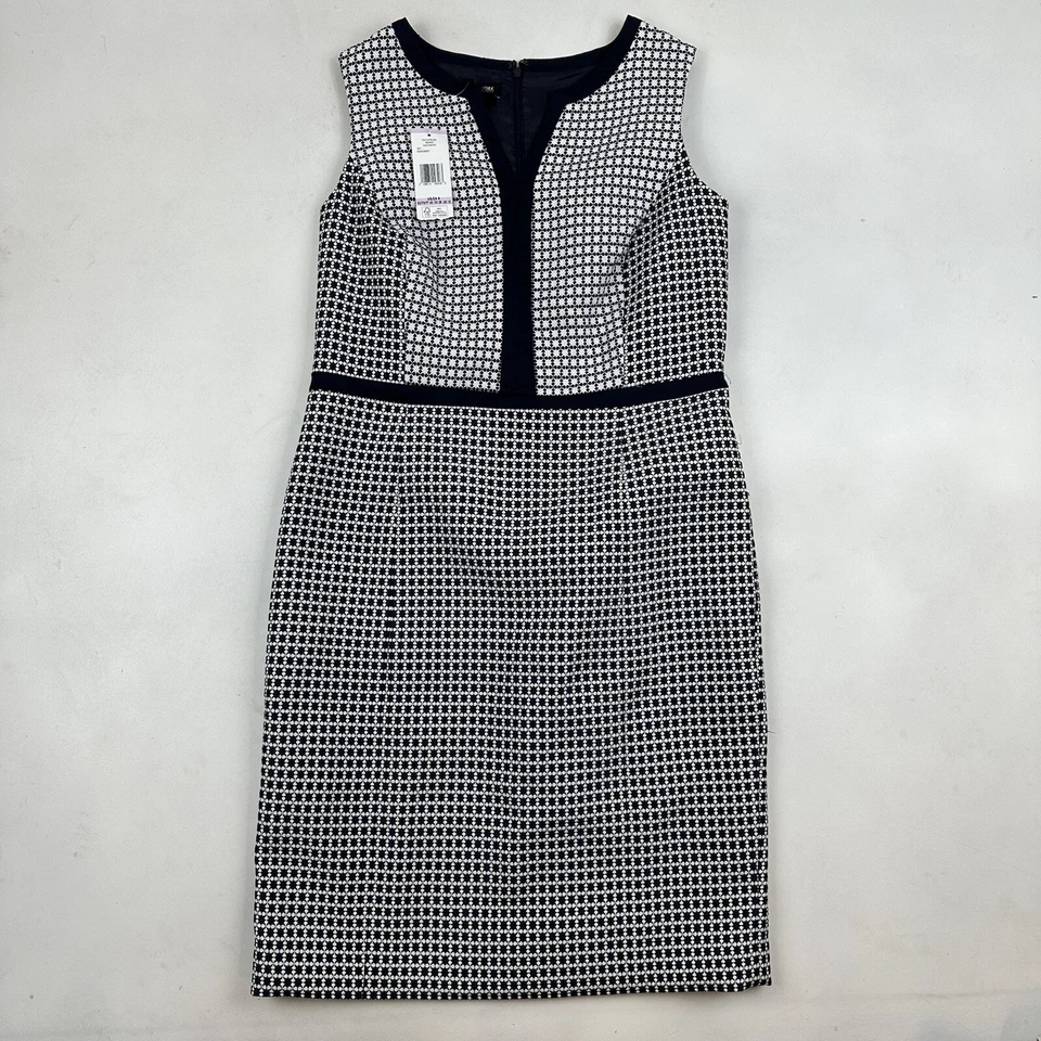 Nuevo con etiquetas Vestido Vaina Jones Colección Nueva York Azul Marino Sin Mangas Talla 6 Cuello en V $139 Foto 2 de 4