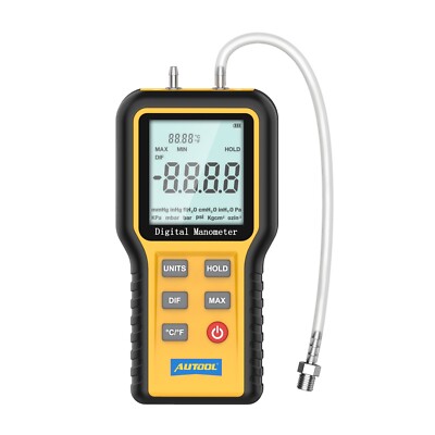 Digital Manometer Differenzdruckmesser Luftdruckmessgerät HVAC Gasdruckprüfer