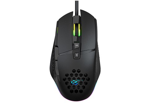 Havit MS1022 RGB Backlit 3200 DPI Honeycomb 7 Buttons Gaming Mouse - Picture 2 of 4