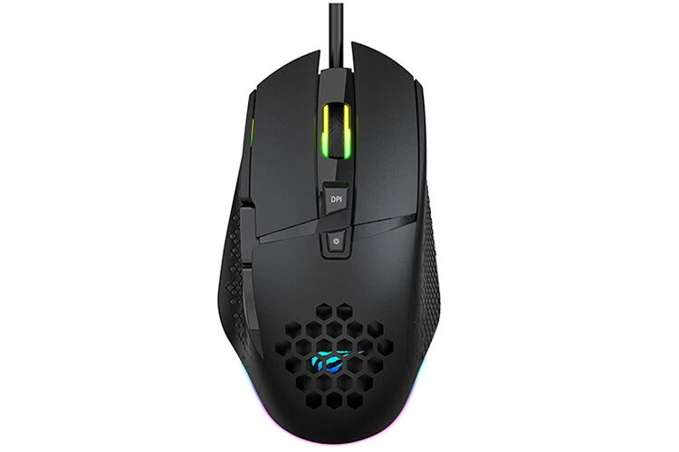 Havit MS1022 RGB Backlit 3200 DPI Honeycomb 7 Buttons Gaming Mouse - Image 2 of 4