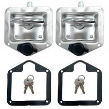 2Pcs L8815 Tool Box Latch T-Handle with Lock Stainless Steel RV Trailer