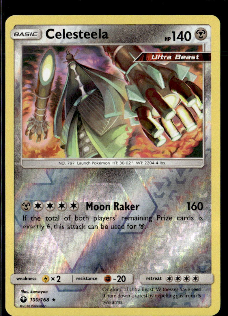 Pokemon Celesteela 100/168 Celestial Storm Reverse Holo Rare
