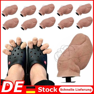 3D Funny Toe Shoe Charms Big Toe Croc Charm Decor Halloween Costume Party Gifts