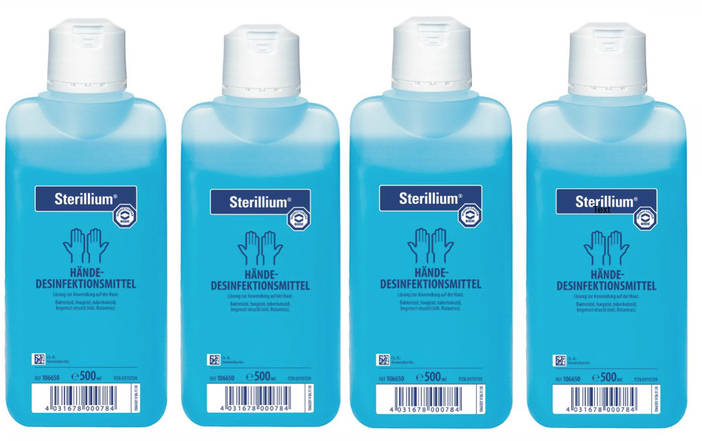 Sterillium 100 - 5000 ml / Bode Dosierpumpe / Sterillium Tissues / SterilliumGel