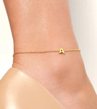 Abbot Lyon Initial Anklet "A" Brand New in Box & Unworn