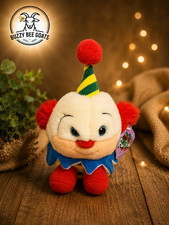 SWIBCO PUFFKINS GIGGLES THE CLOWN BEANBAG PLUSH TOY VINTAGE 1997 TAG