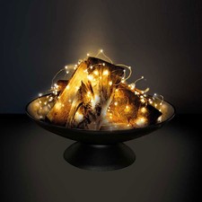 LED Kupferdraht Lichterkette 20 Meter IP65 in...