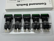 5PCS Green Pushbutton Command Switch 24VDC LE...