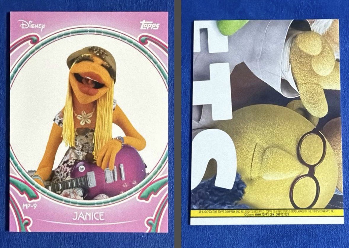 Topps 2014 Muppets Most Wanted Promo Insert MP-9 Janice Disney Trading Card