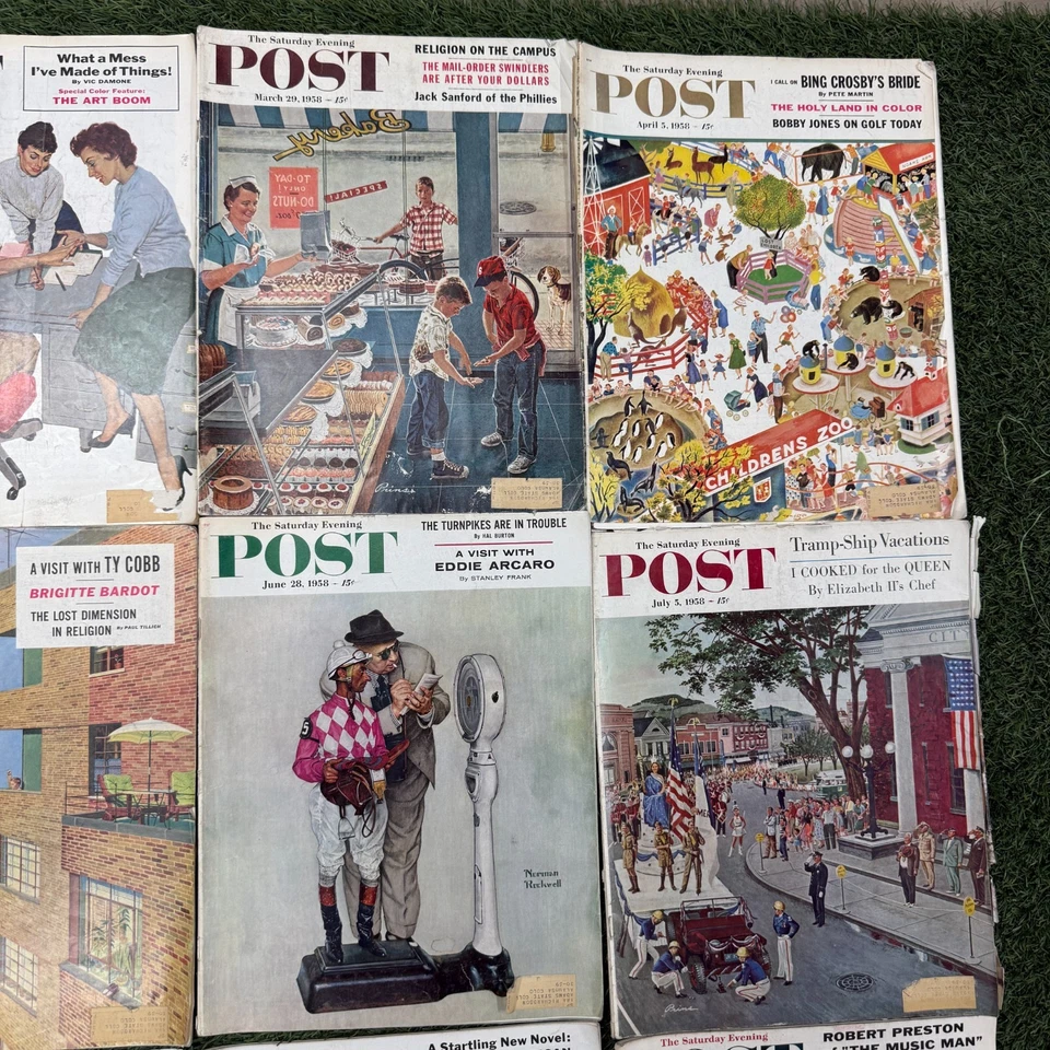 The Saturday Evening Post Magazine - 1958 - Your Choice - Rockwell Acceptable - Imagem 3 de 4