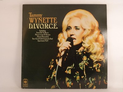 TAMMY WYNETTE D.I.V.O.R.C.E. (390) 12 Track LP including Picture Sleeve CBS