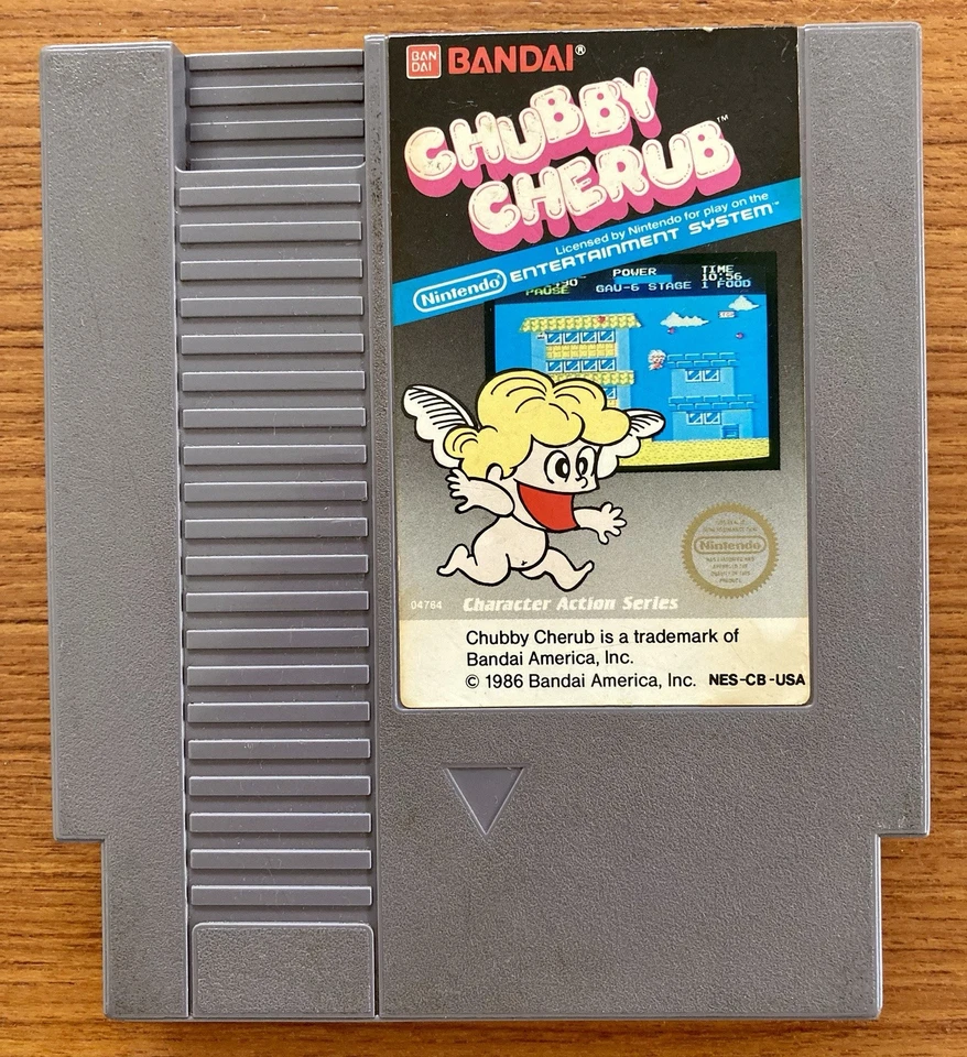 NES ~ CHUBBY CHERUB Nintendo Game 5 Screw NES-CB-USA Cart + Sleeve NTSC - Image 2 of 4