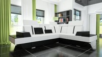 Polster Couch Sofa Ecksofa Eckcouch Ledercouch Designer Ledersofa Wohnlandschaft