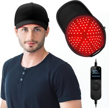 Laser Hair Growth Cap, Red Light Hat, Black