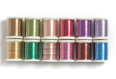 Metallics 12 Spool Thread Set Embroidery Quilting Sewing Metallic Thread Kit