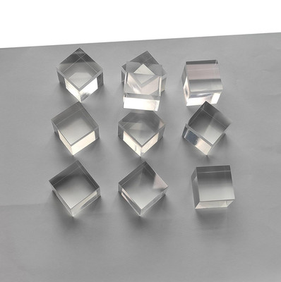 10 Pcs 1'' X 1'' X 1'' Clear Acrylic Square Cubes Blocks - All Sides Polished, Plex