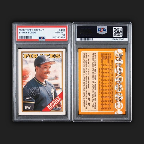 1988 Topps Tiffany #450 Barry Bonds | PSA 10