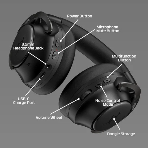 HyperX Cloud MIX 2 Dual Wireless Gaming Headset - Thumbnail 3