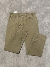 Levis 505 Corduroy Pants Mens 34 x 32 Beige Cotton Blend Straight Leg