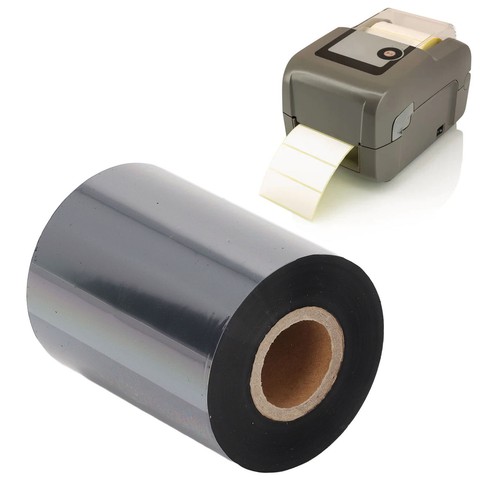 (80 mm * 300 m) Cinta de código de barras Cinta de transferencia térmica Fácil instalación 3 capas⊹ - Imagen 4 de 12