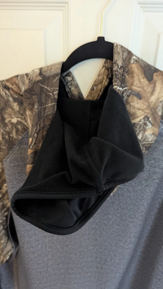 XL Real Tree X-Large Fall Oak Camo Hoodie w/ Built-in Neck/Face Gaiter Very Warm - Image 3 of 4