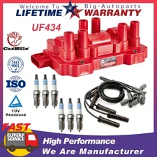 NEW Ignition Coil & Iridium Spark Plug & Wires For Chevy Pontiac 3.5L 3.9L UF434