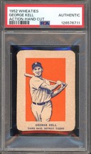 1952 Wheaties George Kell Action PSA Authentic Vintage HOF Baseball Card (711)
