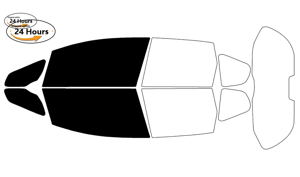 Kit de película de tinte de ventana de 2 capas precortada personalizada computarizada para Honda Fit 2009-2014 Foto 2 de 4