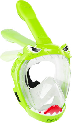 Full Face Snorkel Mask for Kids, Kids Snorkeling Set 180 Degree Panoramic View, 