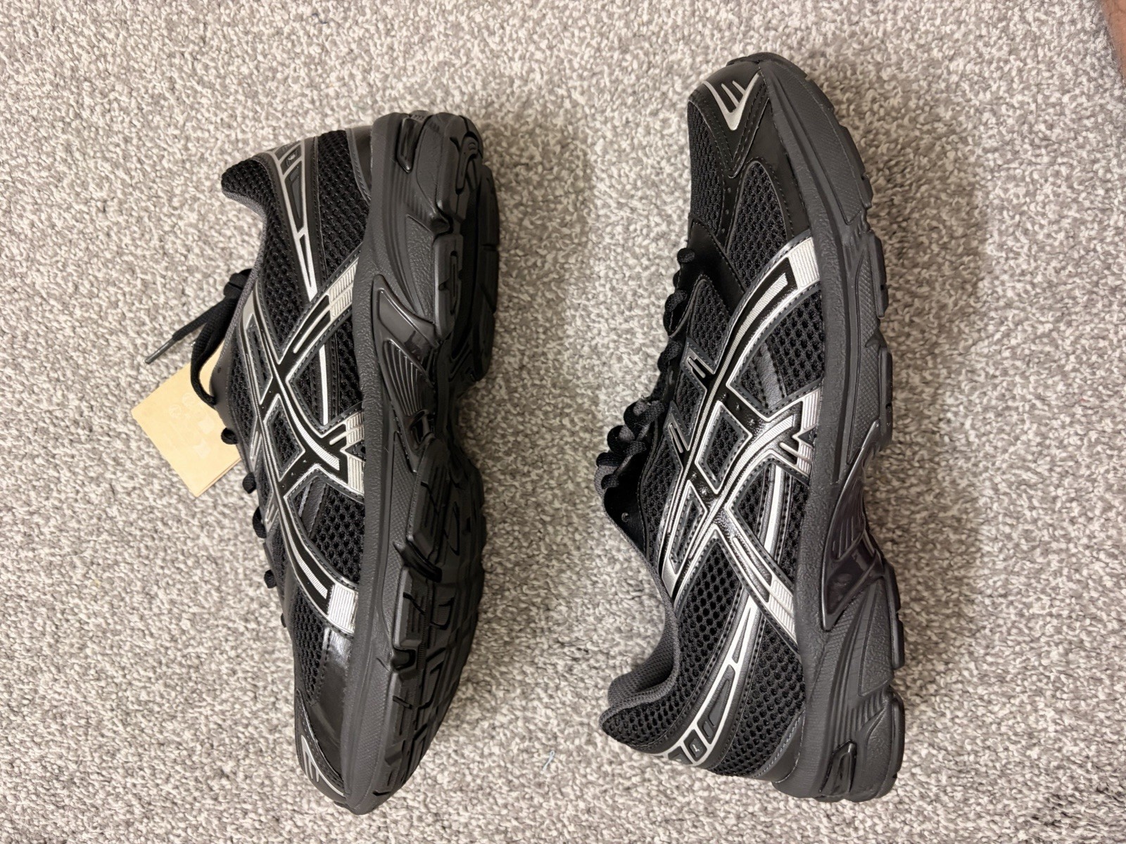 Sz-8.5M ASICS GEL-1130 Black Pure Silver Mesh Sneaker 1201A906-001 Men's thumbnail 5