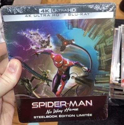 SPIDER-MAN NO WAY HOME STEEL BOOK EDITION 4K ULTRA HD +BLU-RAY Hard To Find Rare