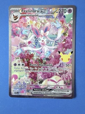 Pokémon TCG Feelinara EX 153/128 Deutsch Holo Full Art  30th Anniversary