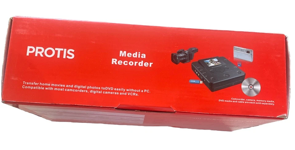 Grabadora multimedia multifunción Protis PT1190 DVD grabadora/reproductor HDMI USB nueva C1 Foto 4 de 4