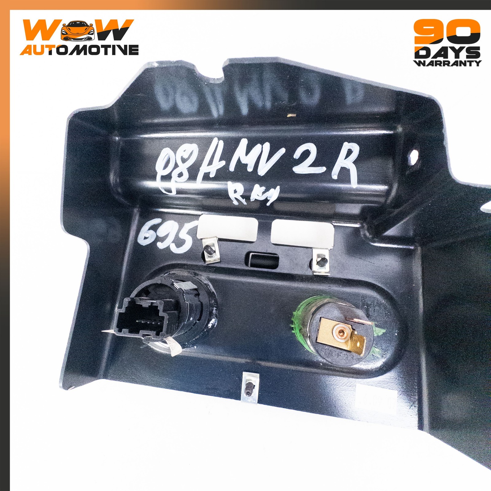 06-16 ASTON MARTIN V8 VANTAGE TRUNK QUARTER PANEL TRIM OUTLET SWITCH PLATE OEM