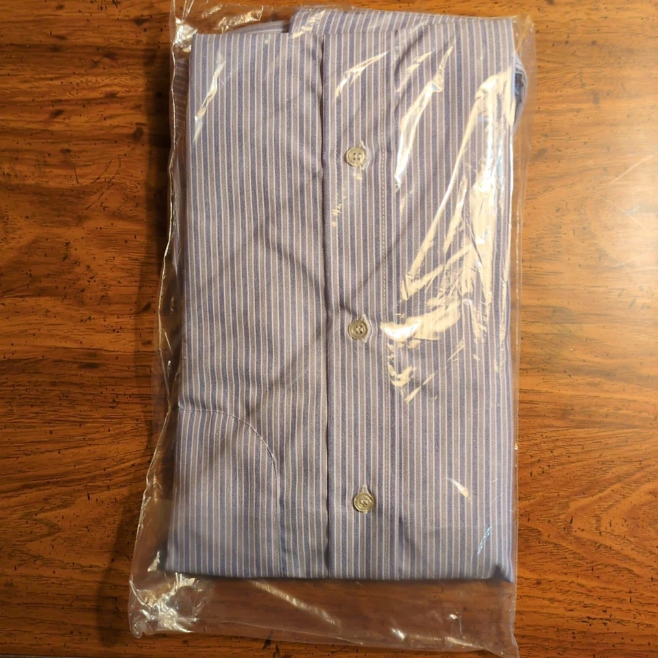 Рубашка Elbeco Uniform светло-голубая с коротким рукавом размер 17 стиль почтового отделения 288 - Изображение 4 из 4