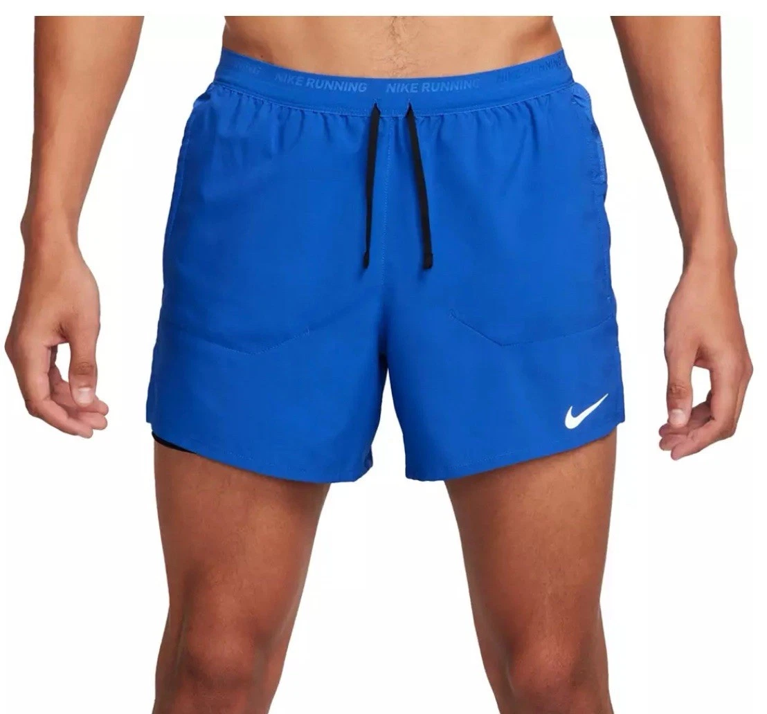 NEW Nike Dri-FIT Stride 5'' 2-in-1 Running Shorts GAME ROYAL BLUE Men's MEDIUM