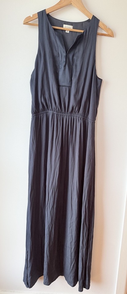 WITCHERY Navy Blue Dress Size 12 Maxi Sleeveless A Line 