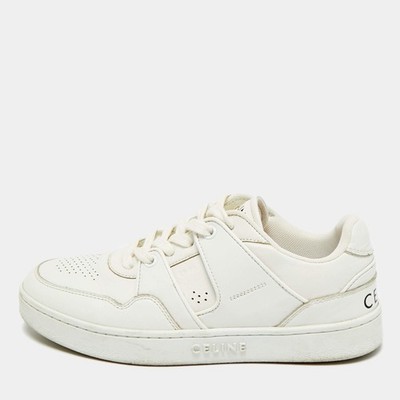 Celine Size 36 White Leather Trainer Low Top Sneakers | eBay