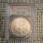 PCGS 2013 American Silver Eagle $1 MS69 First Strike 1 oz .999 Silver