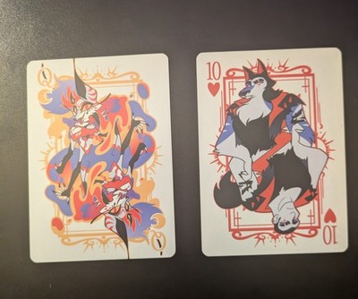 Helluva Boss Queen Bee & Vortex Gold Foil Playing Cards