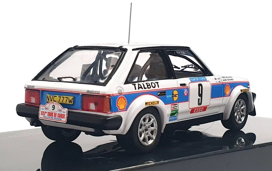 Ixo escala 1/43 RAC370B - Talbot Sunbeam Lotus Tour de Corse 1981 - blanco Foto 2 de 4