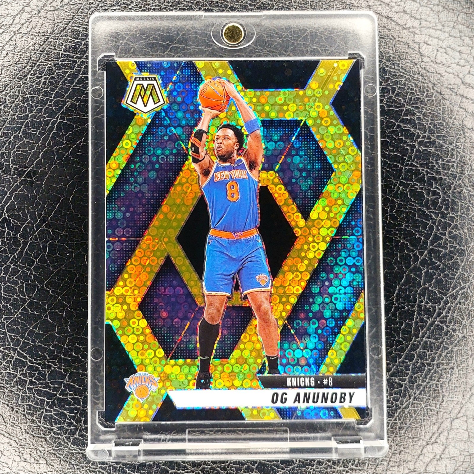 OG ANUNOBY #3/3 Fast Break GOLD BLACK Prizm 2024-25 Mosaic Basketball #123 1/1