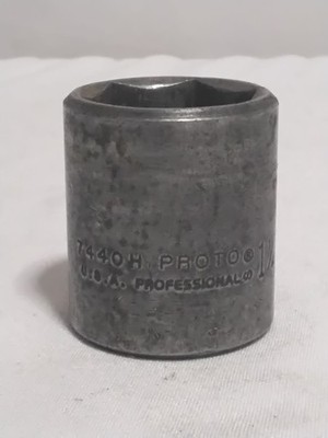 PROTO MADE IN THE USA 1/2'' DRIVE 1 1/4'' PROFESSIONAL SOCKET 7440-H