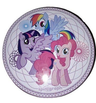 My Little Pony Spirograph Tin 2015 Set | Missing One Wheel & No Pad | See Photos